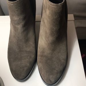 Marc Fisher Gray Suede Ankle Boots